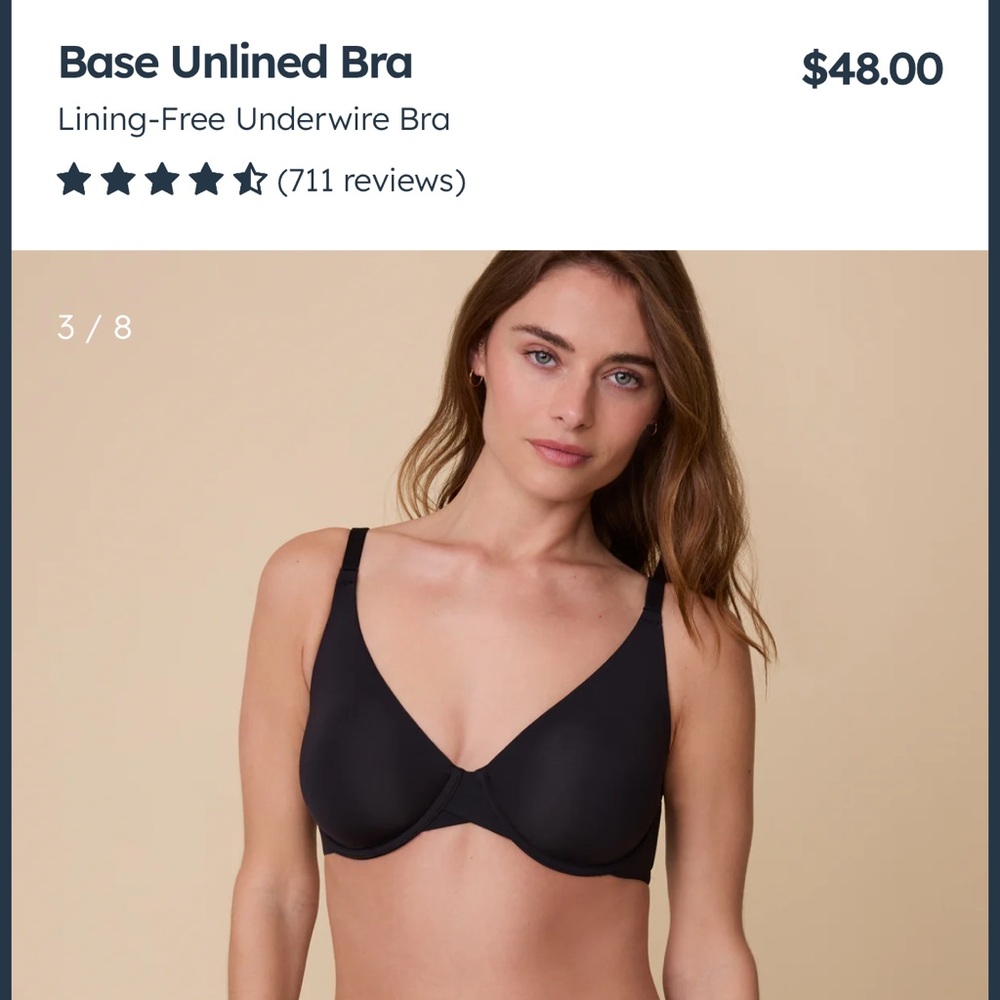 Harper Wilde 34DD Base Unlined Bra - Black